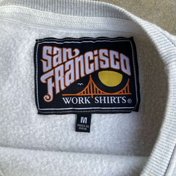 "Influencer" San Francisco Work Shirts Crew Sweatshirt Medium - Picture 4 of 5